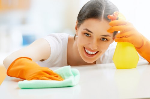 A tidy meeting room cleaned by office cleaners in Putney