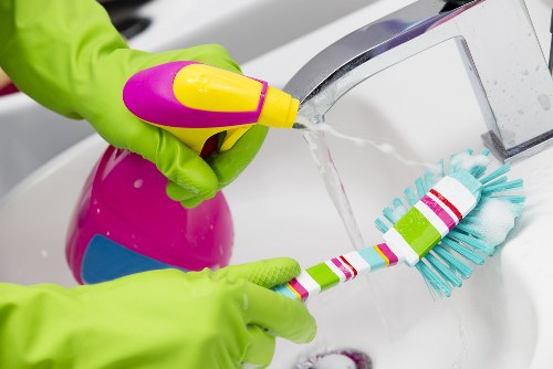 Sanitized office kitchen as part of office cleaning in Putney