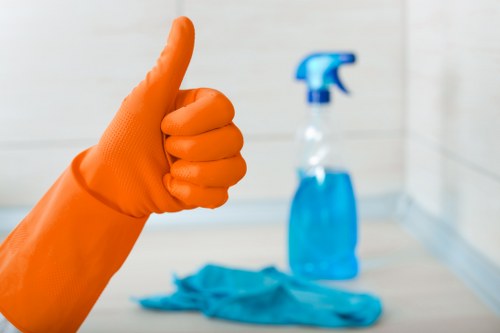 Local Putney Carpetcleaning service preparing a room for professional cleaning
