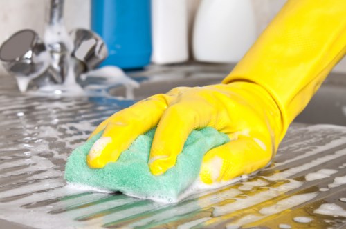 Low-carbon van used for eco-friendly carpet cleaning in Putney