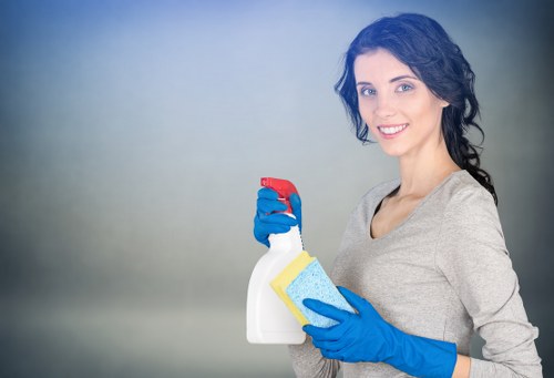 Carpet cleaning equipment used by a Putney carpet cleaner in a home